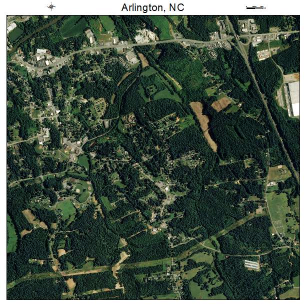 Arlington, NC air photo map
