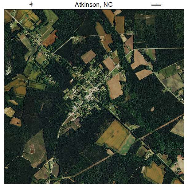 Atkinson, NC air photo map