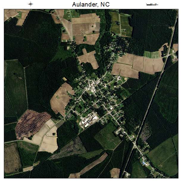 Aulander, NC air photo map