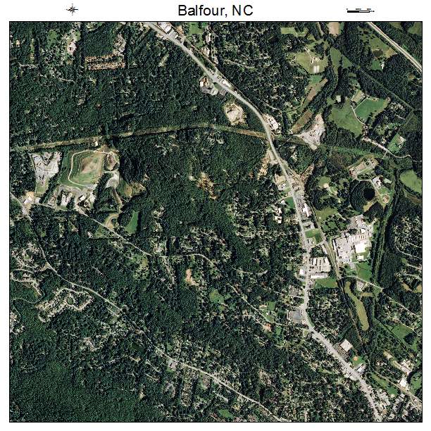 Balfour, NC air photo map