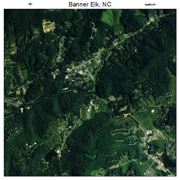 Banner Elk, NC air photo map