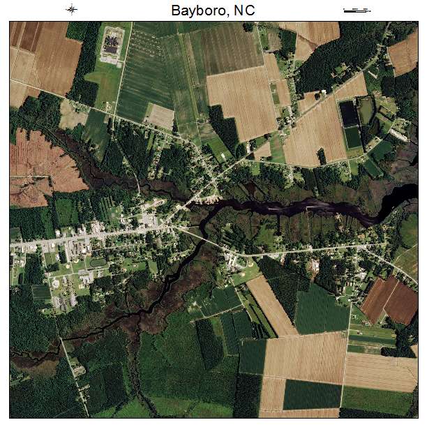 Bayboro, NC air photo map
