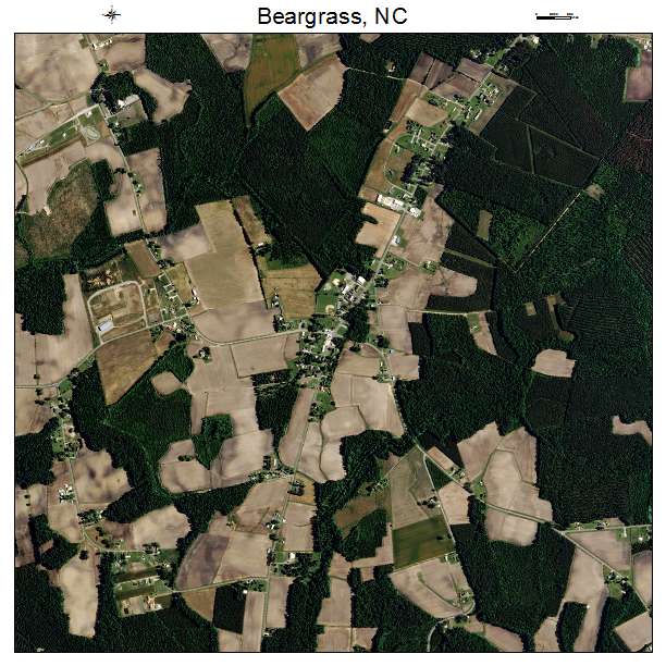 Beargrass, NC air photo map