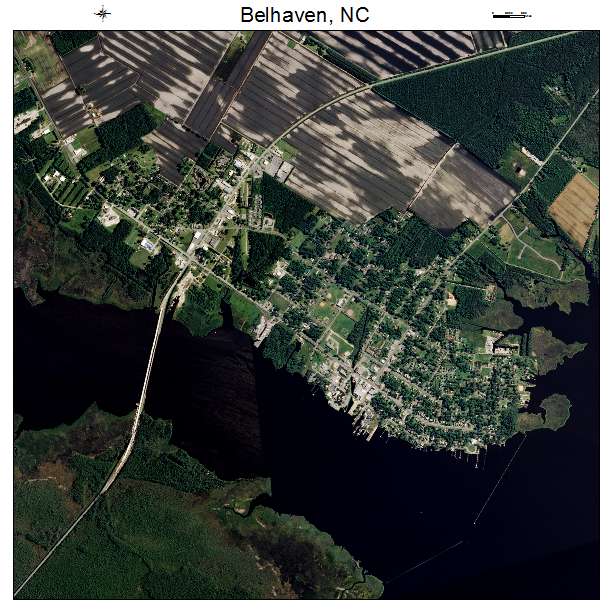Belhaven, NC air photo map