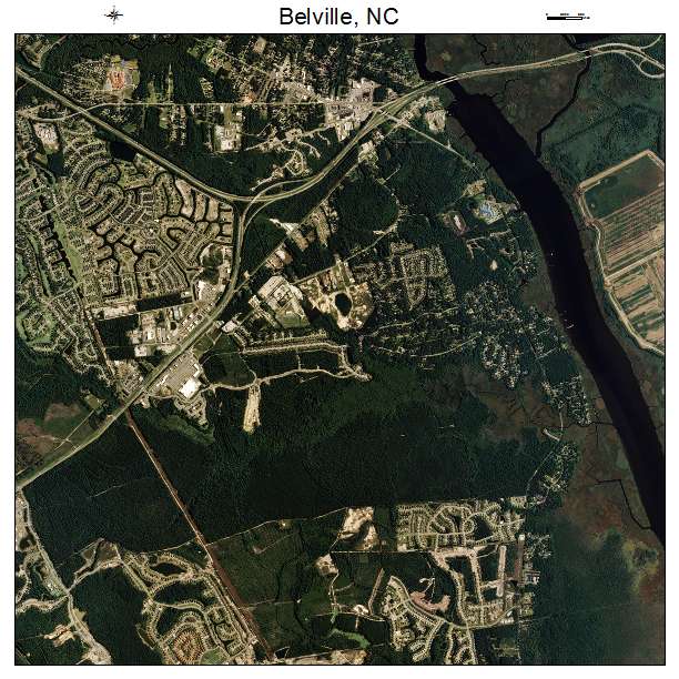 Belville, NC air photo map