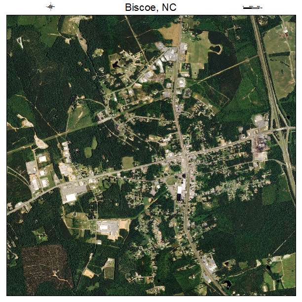 Biscoe, NC air photo map