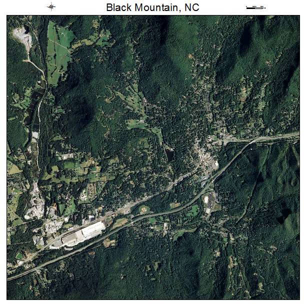 Black Mountain, NC air photo map