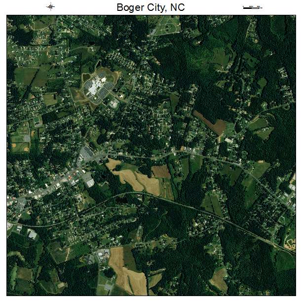 Boger City, NC air photo map