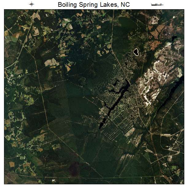 Boiling Spring Lakes, NC air photo map