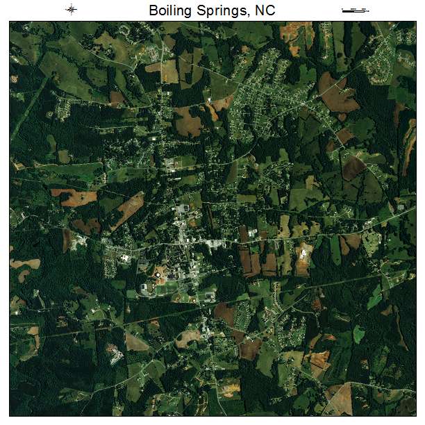 Boiling Springs, NC air photo map