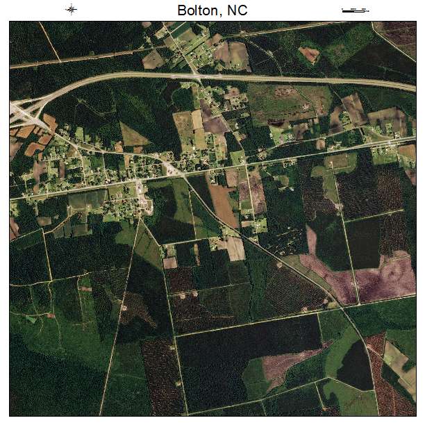 Bolton, NC air photo map