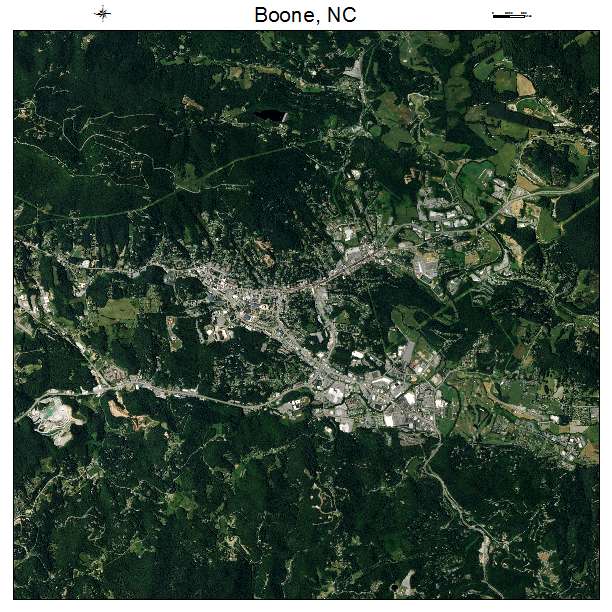 Boone, NC air photo map