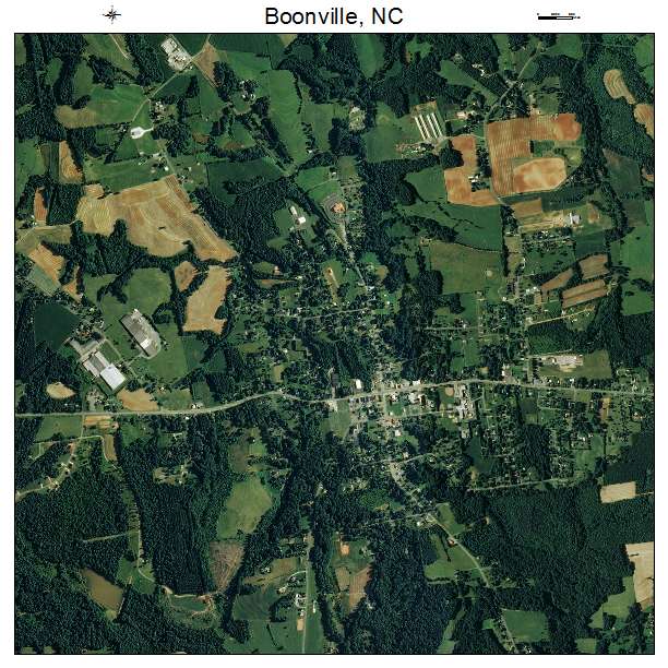 Boonville, NC air photo map