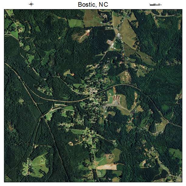 Bostic, NC air photo map