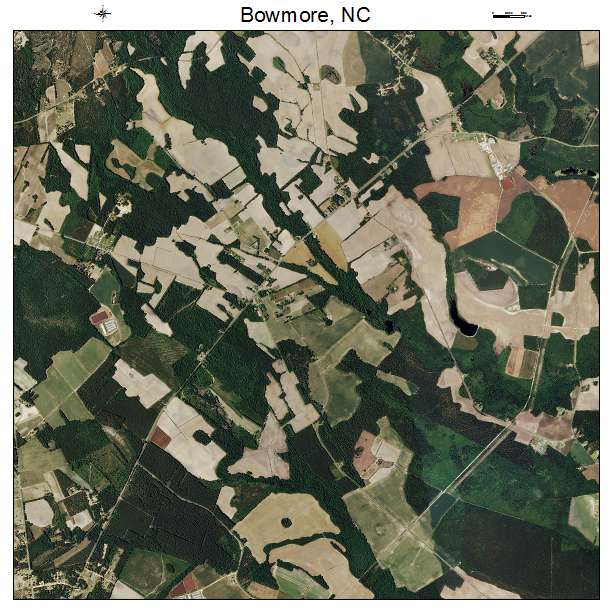 Bowmore, NC air photo map