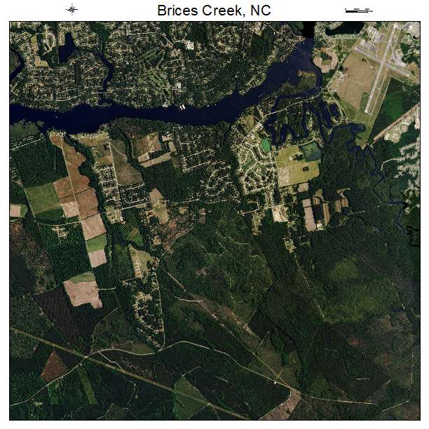 Brices Creek, NC air photo map