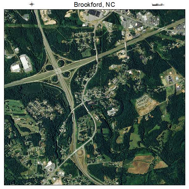 Brookford, NC air photo map