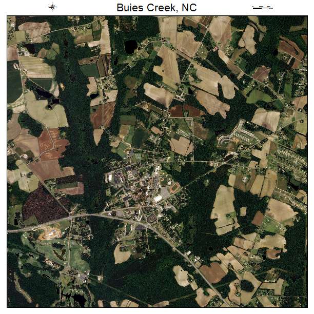 Buies Creek, NC air photo map