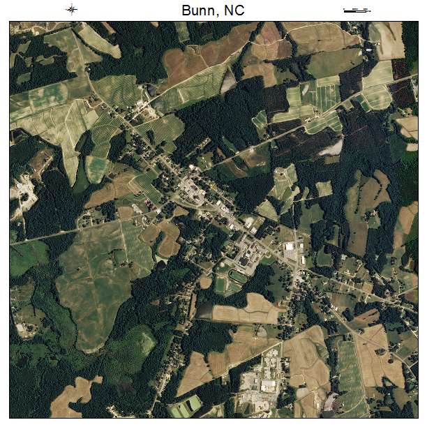 Bunn, NC air photo map