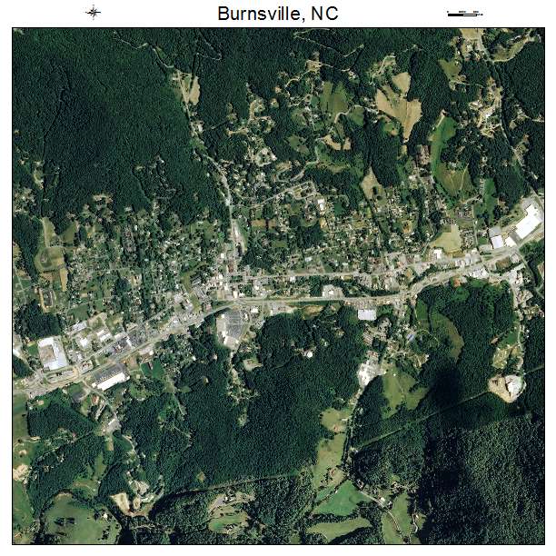 Burnsville, NC air photo map