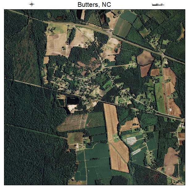 Butters, NC air photo map