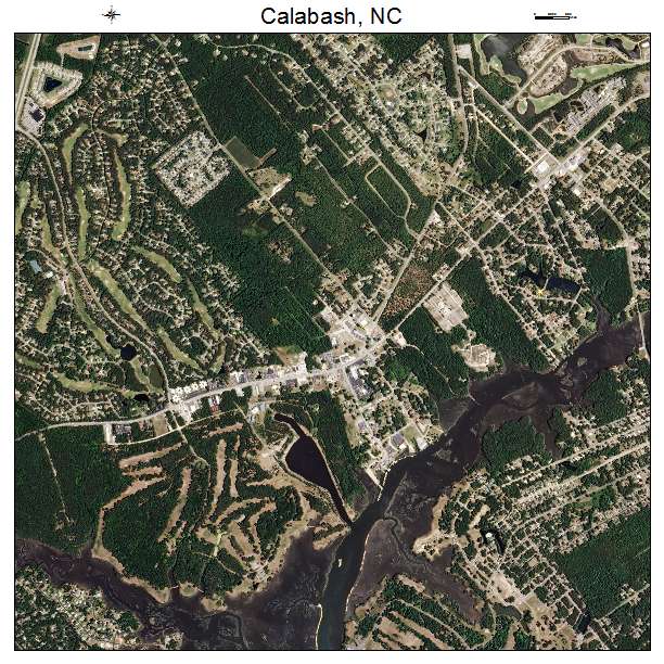 Calabash, NC air photo map