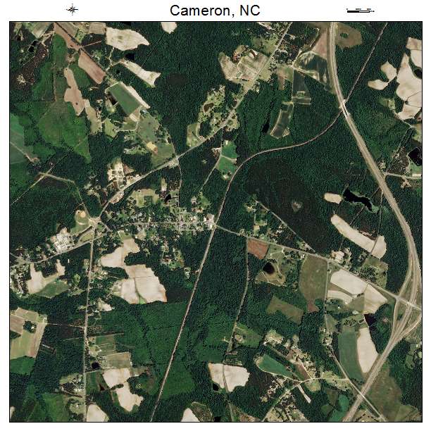Cameron, NC air photo map