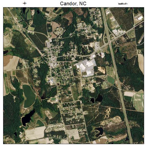 Candor, NC air photo map