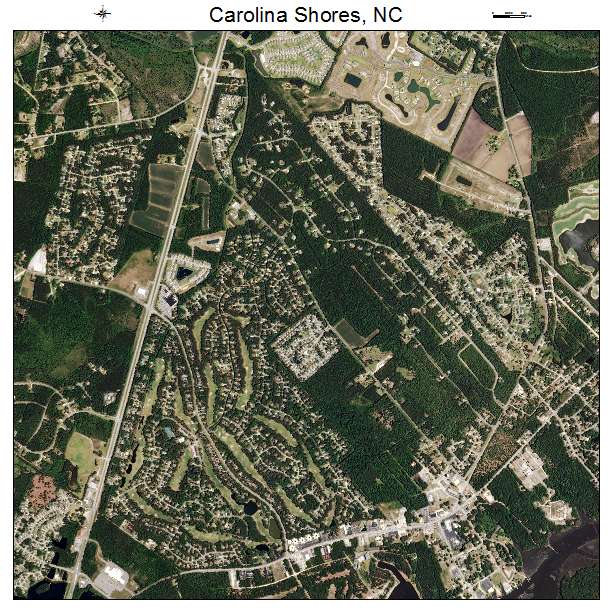 Carolina Shores, NC air photo map