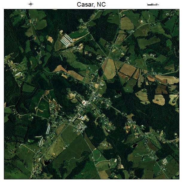 Casar, NC air photo map