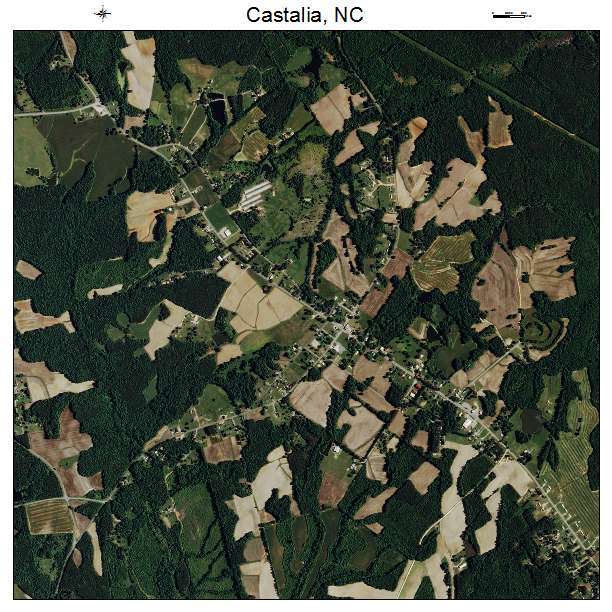 Castalia, NC air photo map