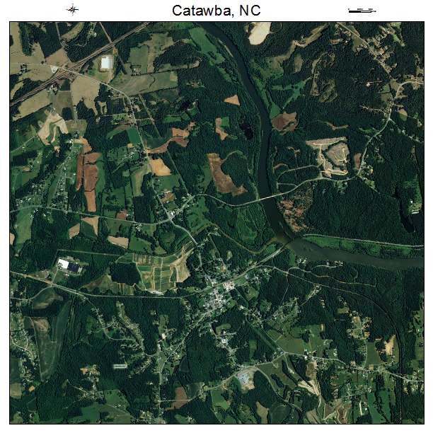 Catawba, NC air photo map