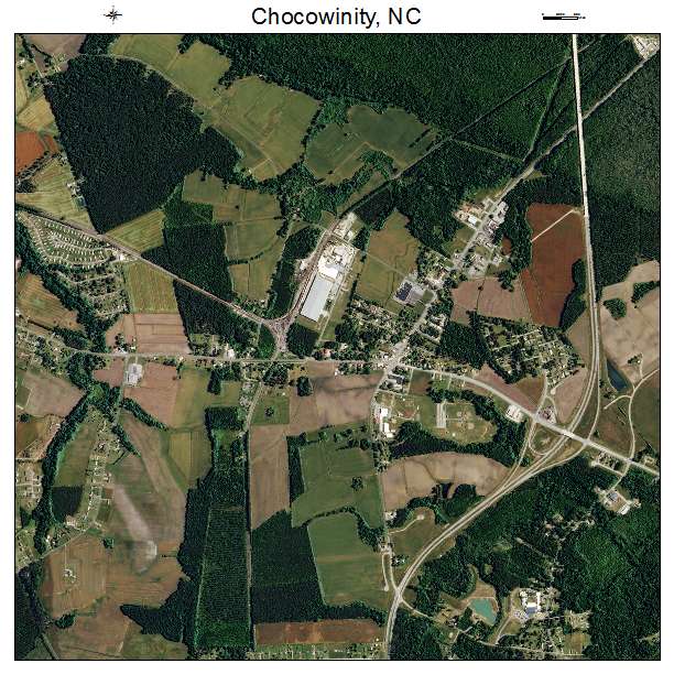 Chocowinity, NC air photo map