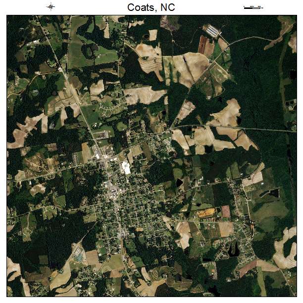 Coats, NC air photo map