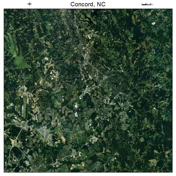 Concord, NC air photo map