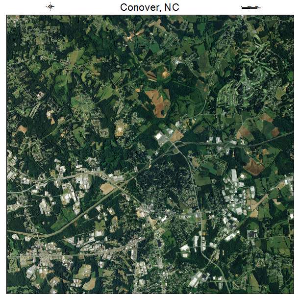 Conover, NC air photo map