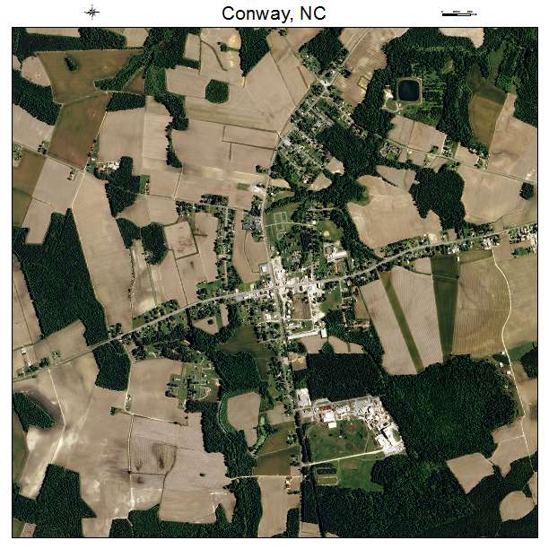 Conway, NC air photo map