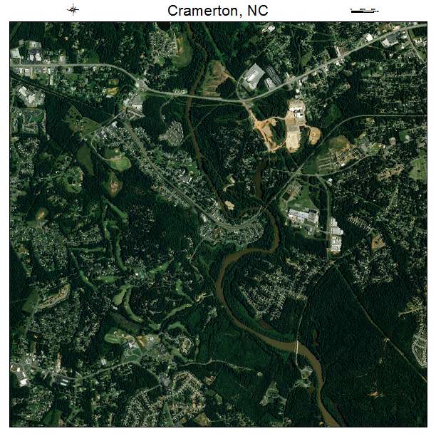 Cramerton, NC air photo map