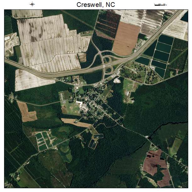 Creswell, NC air photo map