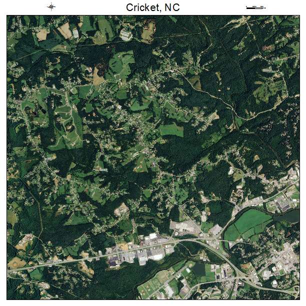 Cricket, NC air photo map