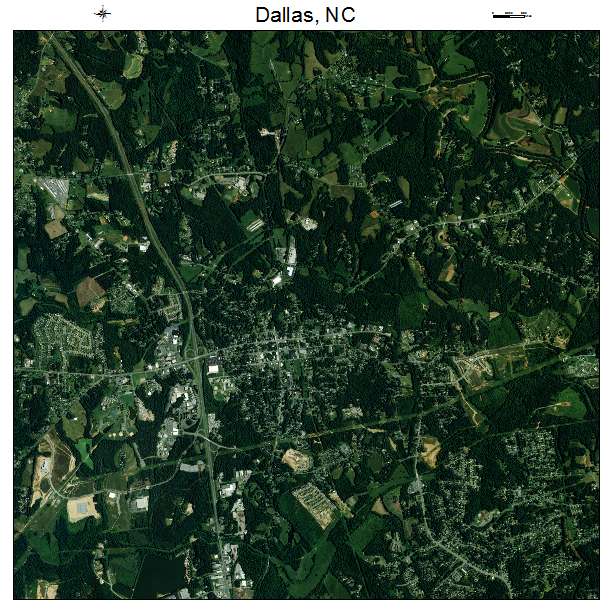 Dallas, NC air photo map