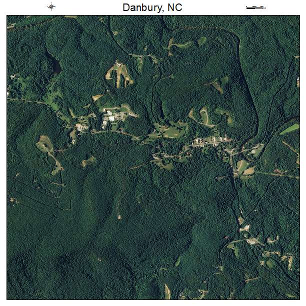 Danbury, NC air photo map
