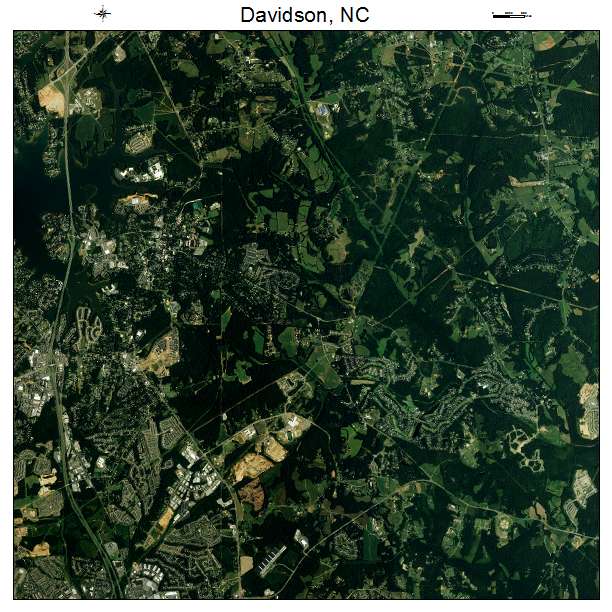 Davidson, NC air photo map