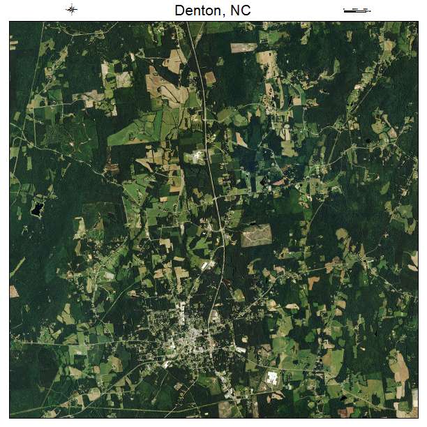 Denton, NC air photo map
