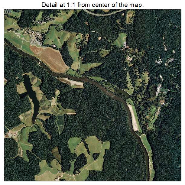 Asheville, North Carolina aerial imagery detail