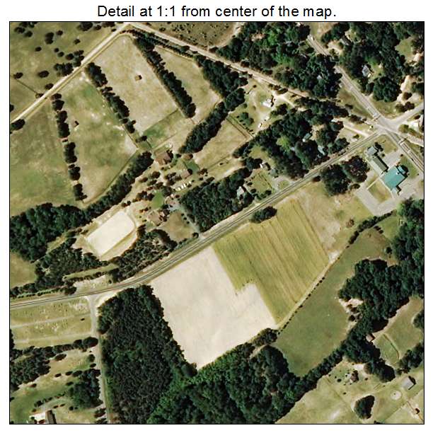 Ashley Heights, North Carolina aerial imagery detail