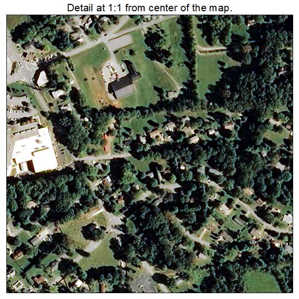 Avery Creek, North Carolina aerial imagery detail