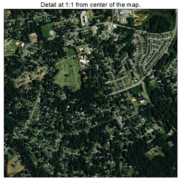 Belmont, North Carolina aerial imagery detail