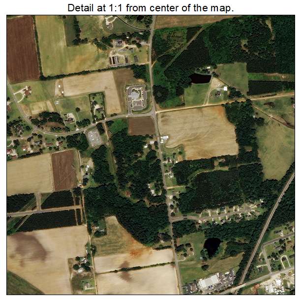Benson, North Carolina aerial imagery detail