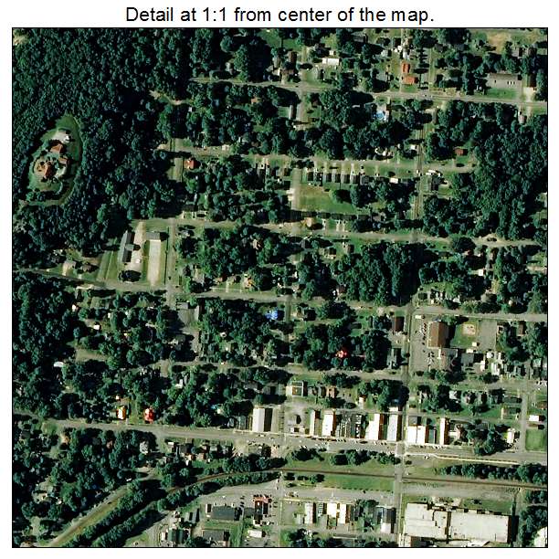 Bessemer City, North Carolina aerial imagery detail